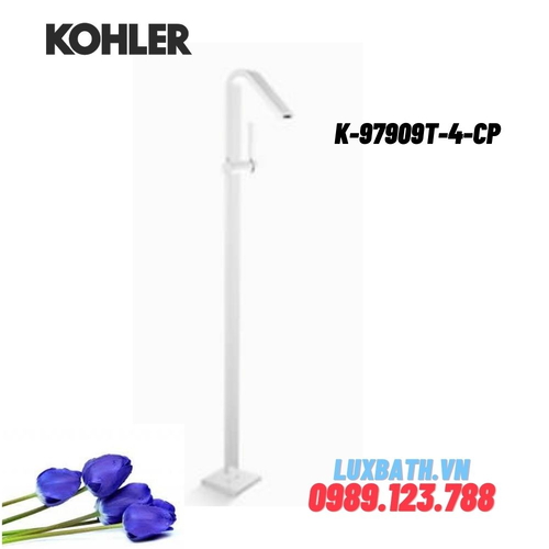Vòi bồn tắm đặt sàn Kohler K-97909T-4-CP LOURE