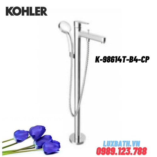 Vòi bồn tắm đặt sàn Kohler K-98614T-B4-CP LOURE