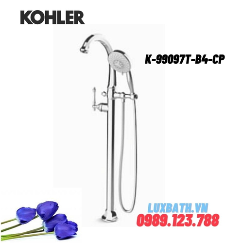 Vòi bồn tắm đặt sàn Kohler K-99097T-B4-CP