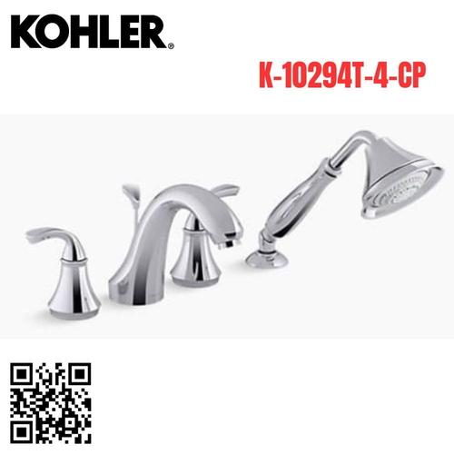 Vòi bồn tắm gắn bồn Kohler K-10294T-4-CP Forté Mỹ