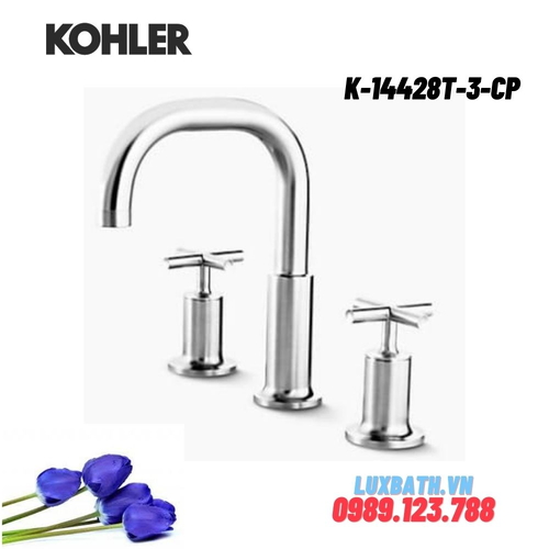 Vòi bồn tắm gắn bồn Kohler K-14428T-3-CP