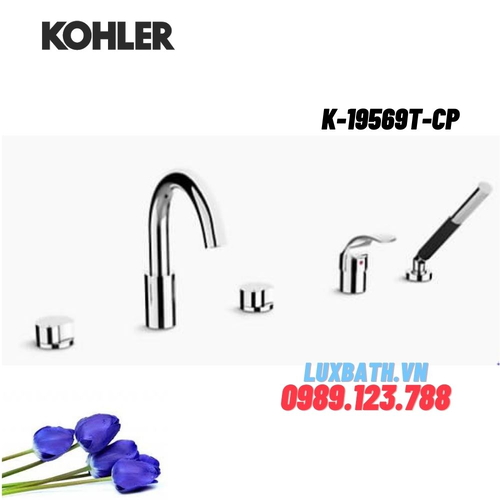 Vòi bồn tắm gắn bồn Kohler K-19569T-CP