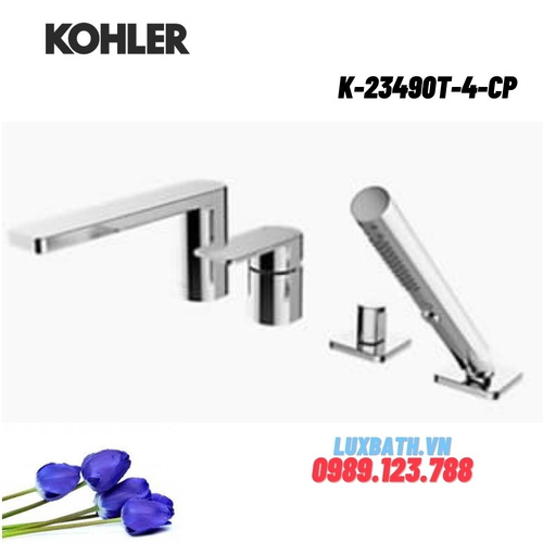 Vòi bồn tắm gắn bồn Kohler K-23490T-4-CP