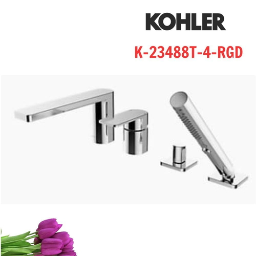 Vòi bồn tắm gắn bồn Kohler K-23490T-4-RGD 4 lỗ Parallel