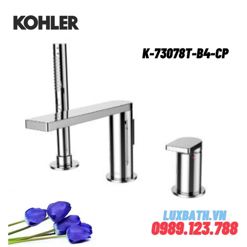 Vòi bồn tắm gắn bồn Kohler K-73078T-B4-CP