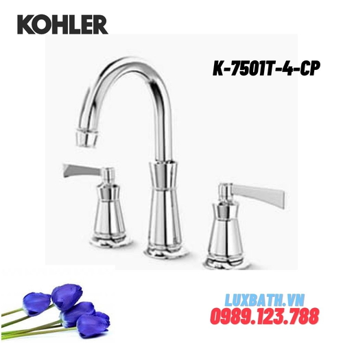 Vòi bồn tắm gắn bồn Kohler K-7501T-4-CP