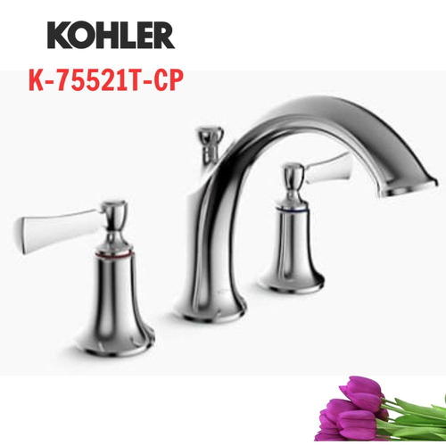 Vòi bồn tắm gắn bồn Kohler K-75521T-CP Elate Mỹ