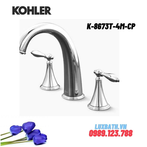 Vòi bồn tắm gắn bồn Kohler K-8673T-4M-CP