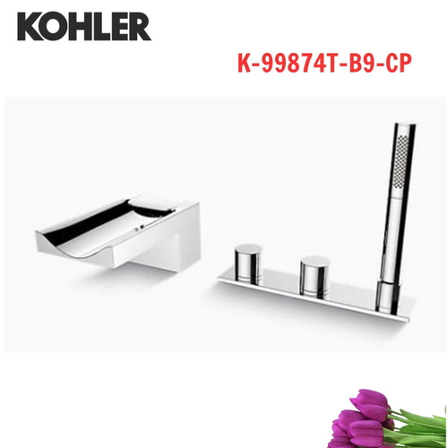 Vòi bồn tắm gắn bồn Kohler K-99874T-B9-CP