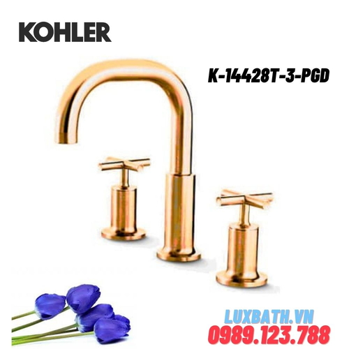 Vòi bồn tắm gắn bồn Kohler K-14428T-3-PGD Purist