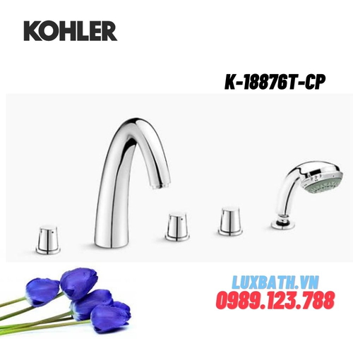 Vòi bồn tắm gắn bồn Kohler K-18876T-CP Fairfax