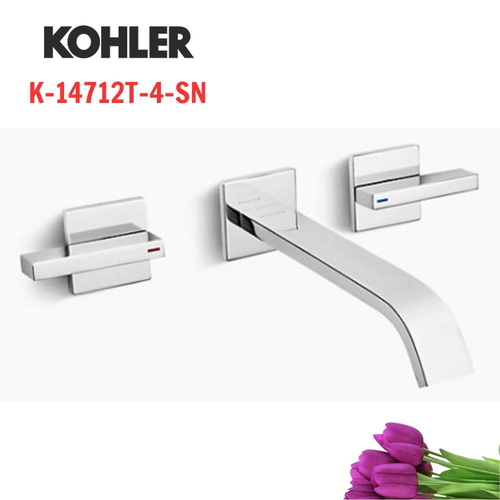 Vòi bồn tắm Kohler K-14712T-4-SN LOURE gắn tường