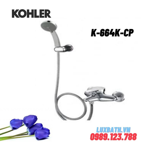 Vòi bồn tắm Kohler K-664K-CP gắn tường