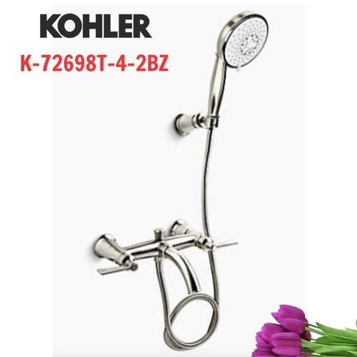 Vòi bồn tắm Kohler K-72698T-4-2BZ Parallel gắn tường Mỹ