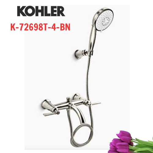 Vòi bồn tắm Kohler K-72698T-4-BN Parallel gắn tường Mỹ