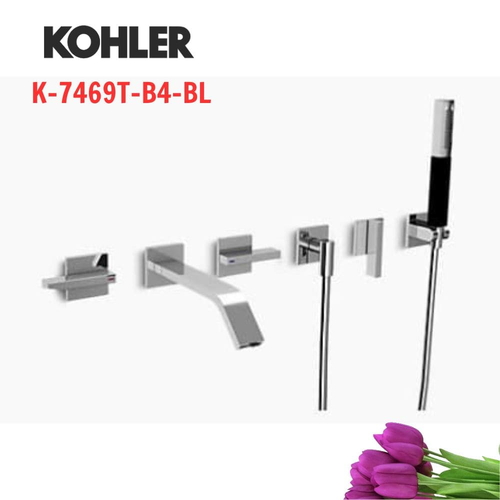 Vòi bồn tắm Kohler K-7469T-B4-BL LOURE gắn tường