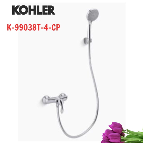 Vòi bồn tắm Kohler K-99038T-4-CP Refinia gắn tường