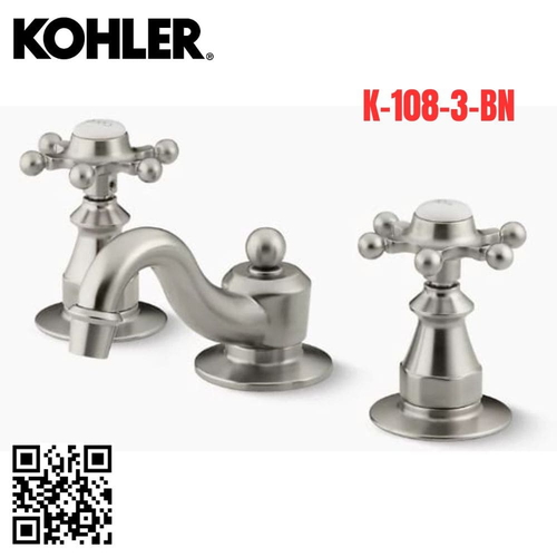 Vòi Chậu Lavabo Kohler K-108-3-BN Nóng Lạnh 3 lỗ