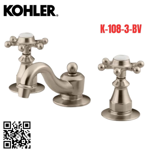Vòi Chậu Lavabo Kohler K-108-3-BV Nóng Lạnh 3 lỗ