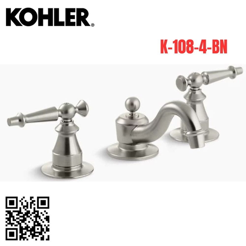 Vòi Chậu Lavabo Kohler K-108-4-BN Nóng Lạnh 3 lỗ
