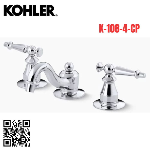 Vòi Chậu Lavabo Kohler K-108-4-CP Nóng Lạnh 3 lỗ