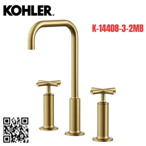 Vòi Chậu Lavabo Kohler K-14408-3-2MB Nóng Lạnh 3 lỗ