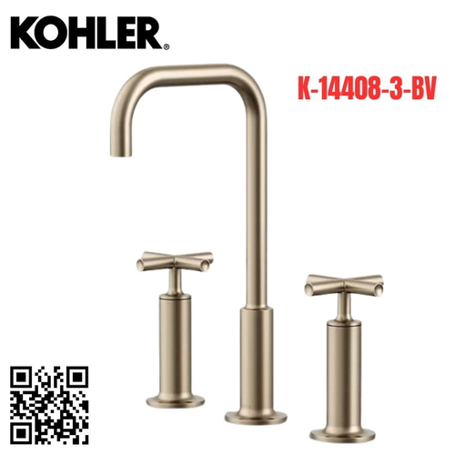 Vòi Chậu Lavabo Kohler K-14408-3-BV Nóng Lạnh 3 lỗ