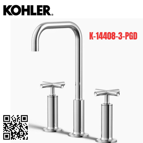 Vòi Chậu Lavabo Kohler K-14408-3-PGD Nóng Lạnh 3 lỗ