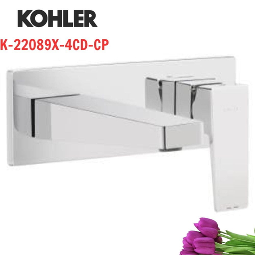 Vòi Chậu Lavabo Kohler K-22089X-4CD-CP Lạnh gắn tường