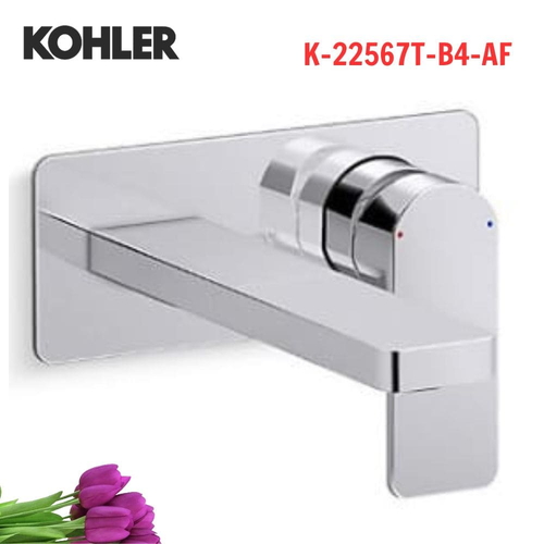 Vòi Chậu Lavabo Kohler K-22567T-B4-AF Nóng Lạnh gắn tường