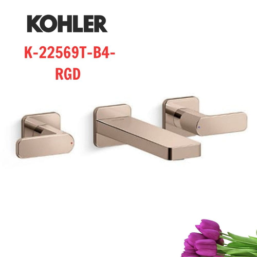 Vòi Chậu Lavabo Kohler K-22569T-B4-RGD Nóng Lạnh gắn tường