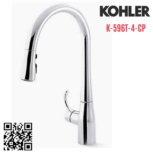 Vòi rửa bát Kohler K-596T-4-CP