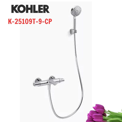Vòi bồn tắm Kohler K-25109T-9-CP Aleo S gắn tường Mỹ