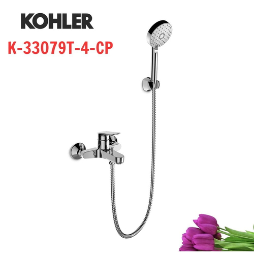 Vòi bồn tắm Kohler K-33079T-4-CP Accliv gắn tường Mỹ