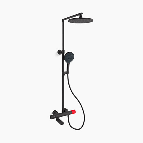Sen Tắm Cây Nhiệt Độ 3 Đường Nước Kohler Composed K-73111T-7MU-BL Màu Đen