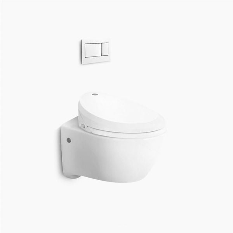 Bồn cầu treo tường Kohler K-18609K-BW-0 nắp đóng êm