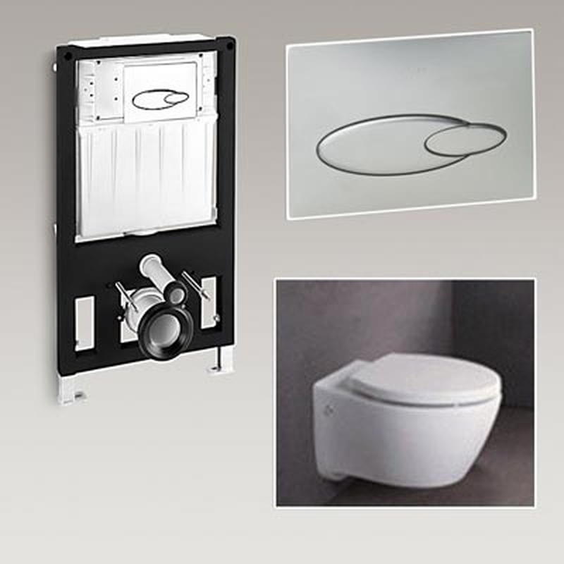 Bồn cầu treo tường Kohler K-19720T-0/K-6287T-NA/K-6288T-CP