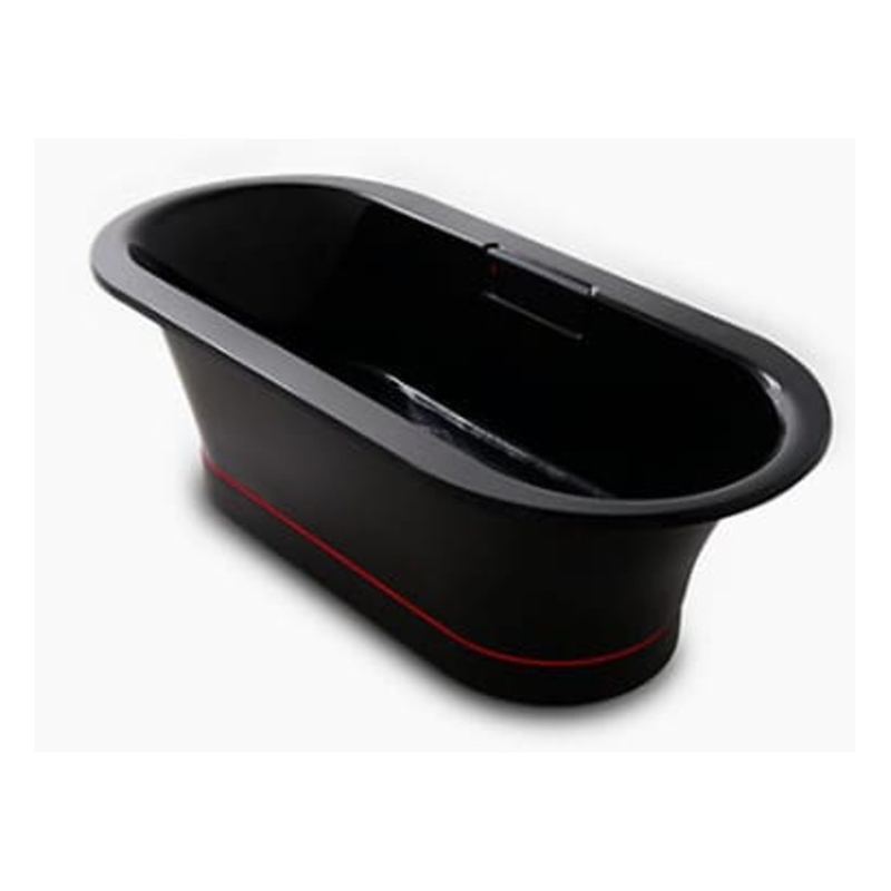 Bồn tắm đặt sàn Kohler K-23747T-7 Volute gang tráng men