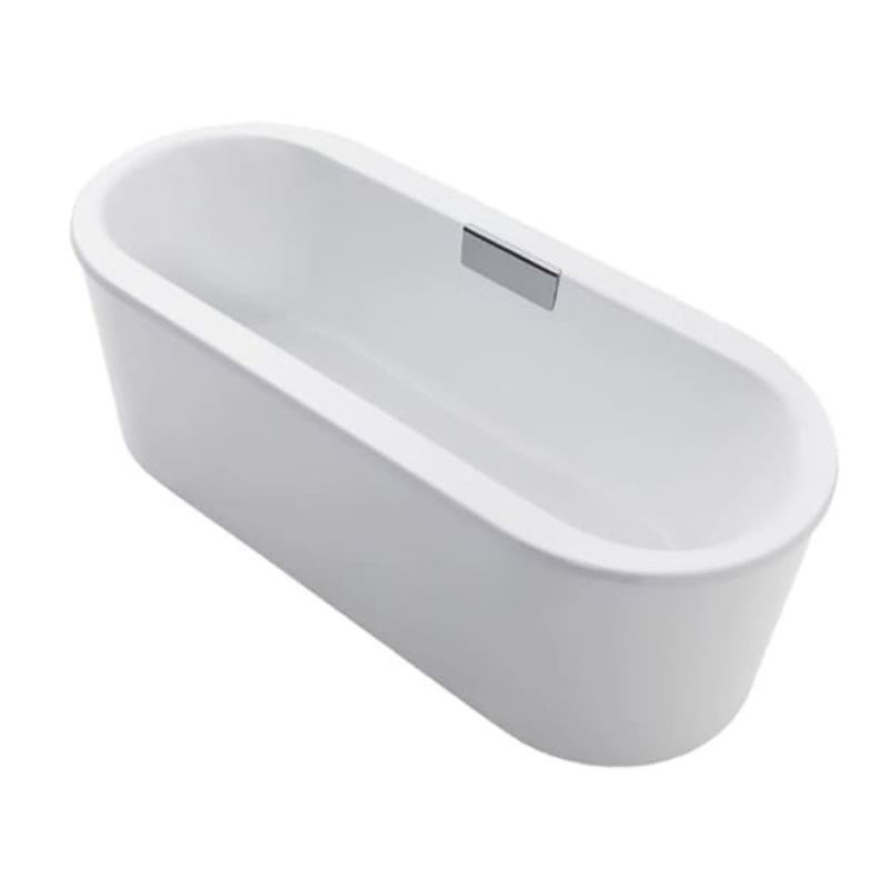 Bồn tắm đặt sàn Kohler K-99718T-0 Volute gang tráng men
