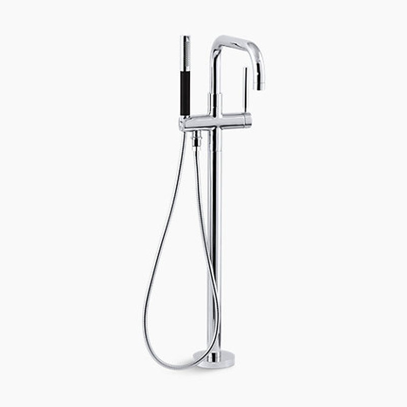 Vòi bồn tắm đặt sàn Kohler K-10129T-C4-CP Purist