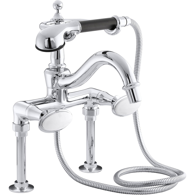 Vòi bồn tắm đặt sàn Kohler K-110-9B-CP Antique Mỹ
