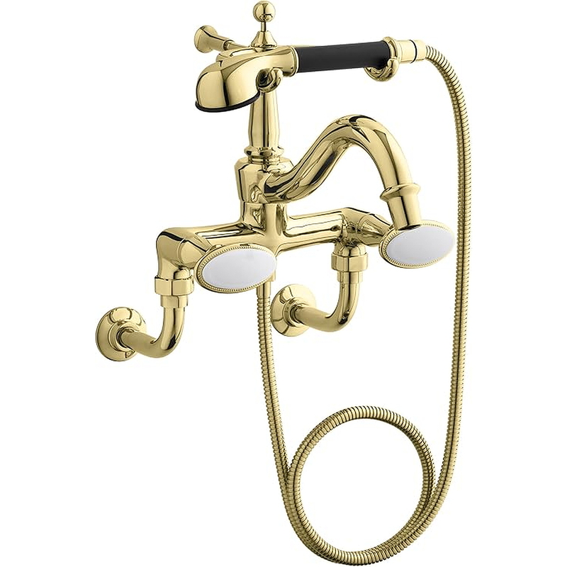Vòi bồn tắm đặt sàn Kohler K-110-9B-PB Antique Mỹ
