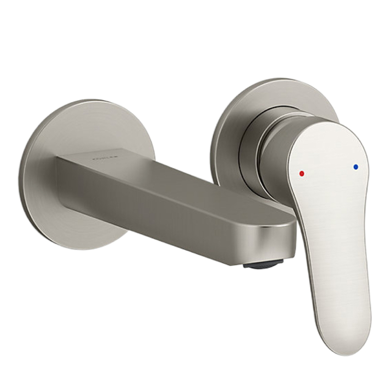 Vòi Chậu Lavabo Kohler K-33066T-4-BN Nóng Lạnh gắn tường