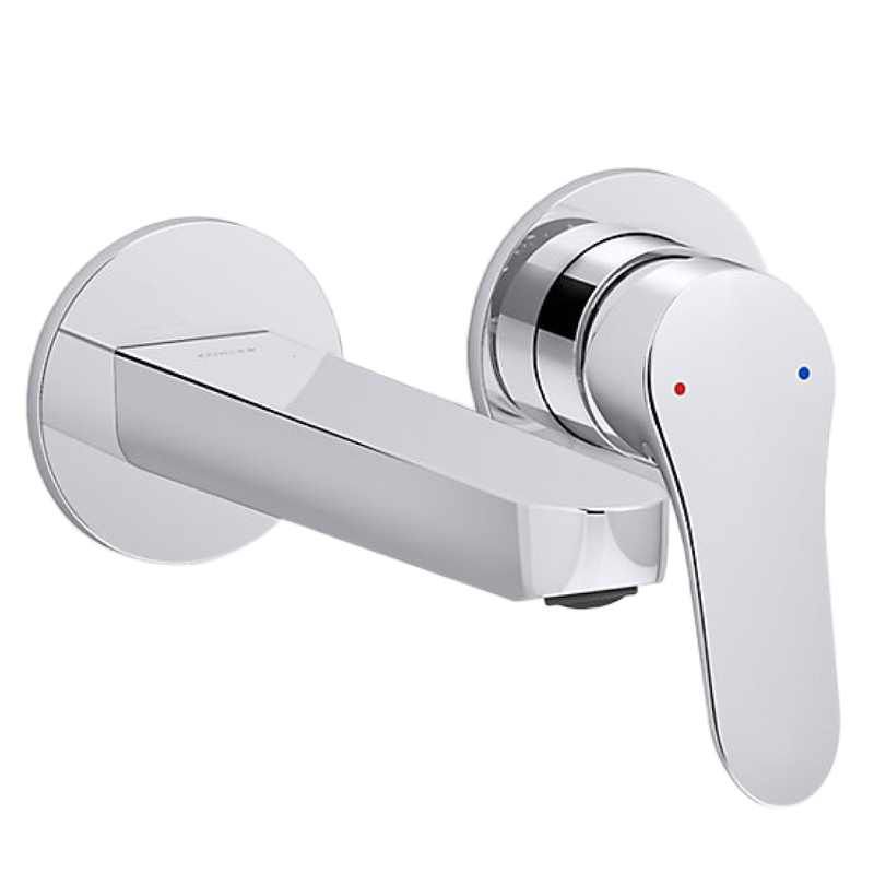 Vòi Chậu Lavabo Kohler K-33066T-4-CP Nóng Lạnh gắn tường