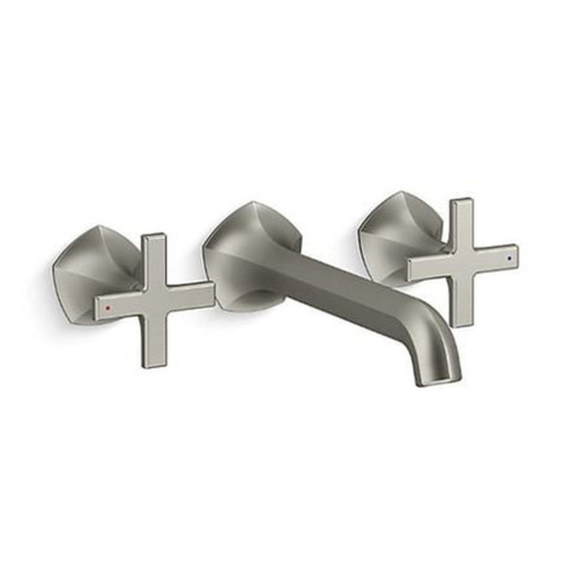 Vòi Chậu Lavabo Kohler K-EX27103T-3-BN Nóng Lạnh gắn tường