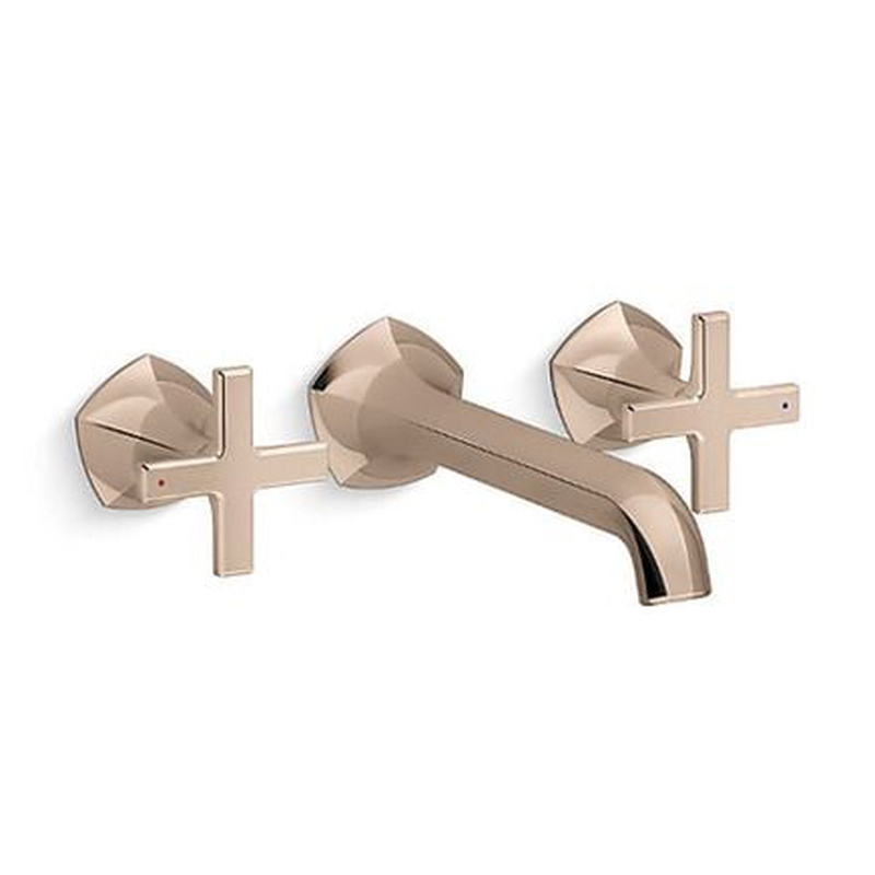 Vòi Chậu Lavabo Kohler K-EX27103T-3-RGD Nóng Lạnh gắn tường