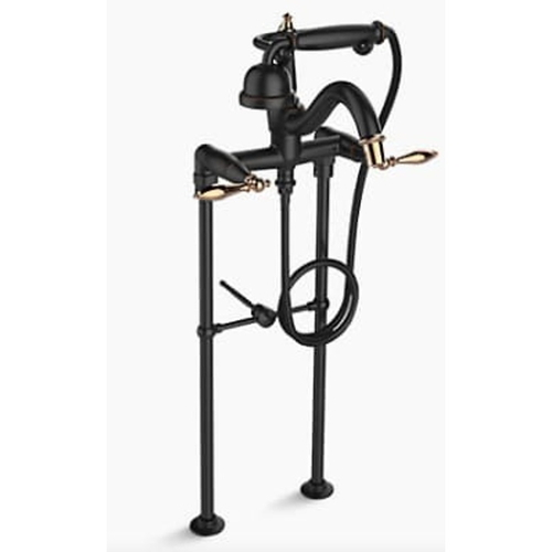 Vòi bồn tắm đặt sàn Kohler K-8793T-4P-R2B Purist