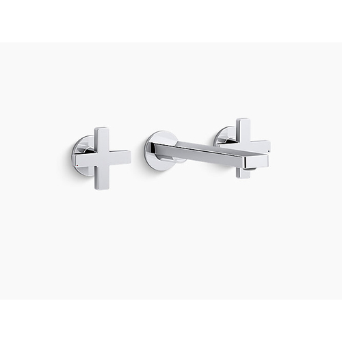 Vòi Chậu Lavabo Kohler K-73067T-3-CP gắn tường