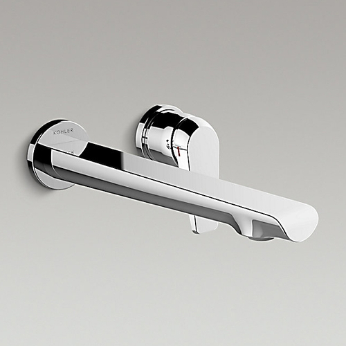 Vòi Chậu Lavabo Kohler K-97358T-B4-CP Nóng Lạnh gắn tường