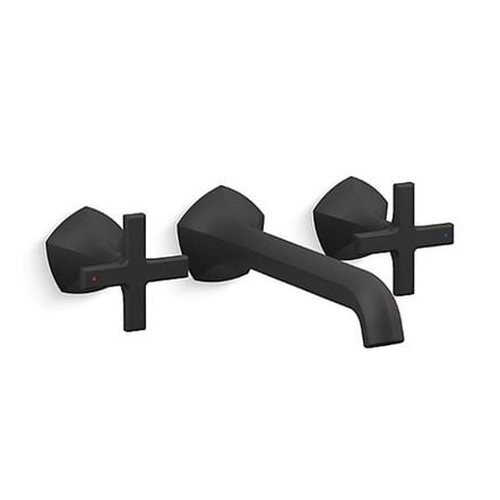 Vòi Chậu Lavabo Kohler K-EX27103T-3-2MB Nóng Lạnh gắn tường